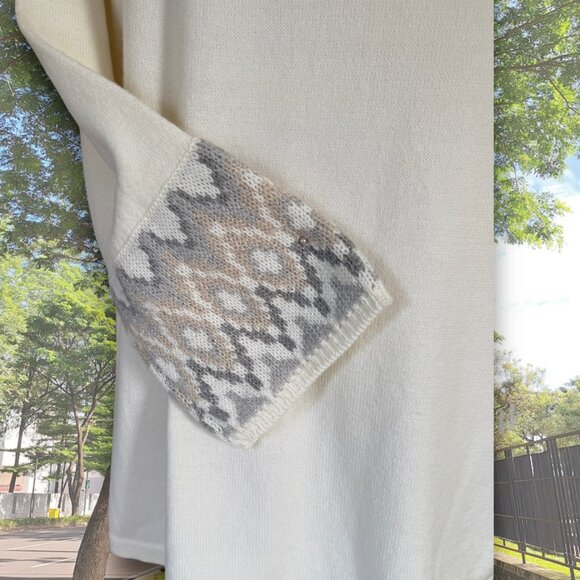 Retro Westport Cowl Off the Shoulder Thick Warm Long Sleeve Bell Sweater - Picture 6 of 12